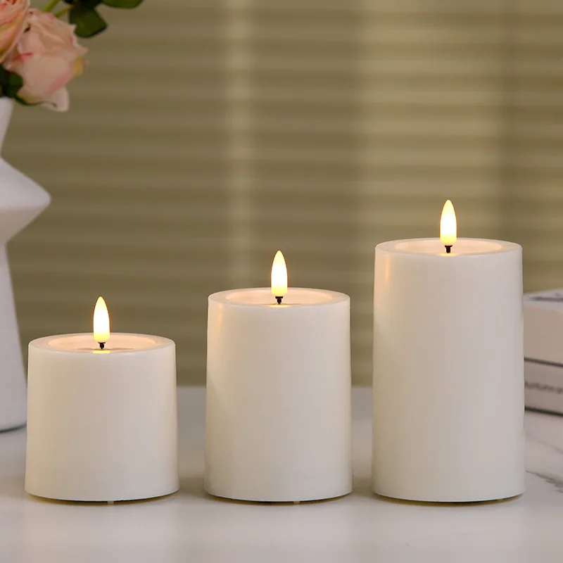 LED Electronic Candle Bullet Head Simulation Paraffin Fake Candle Wedding Romantic Decoration Wedding Romantic Decoration