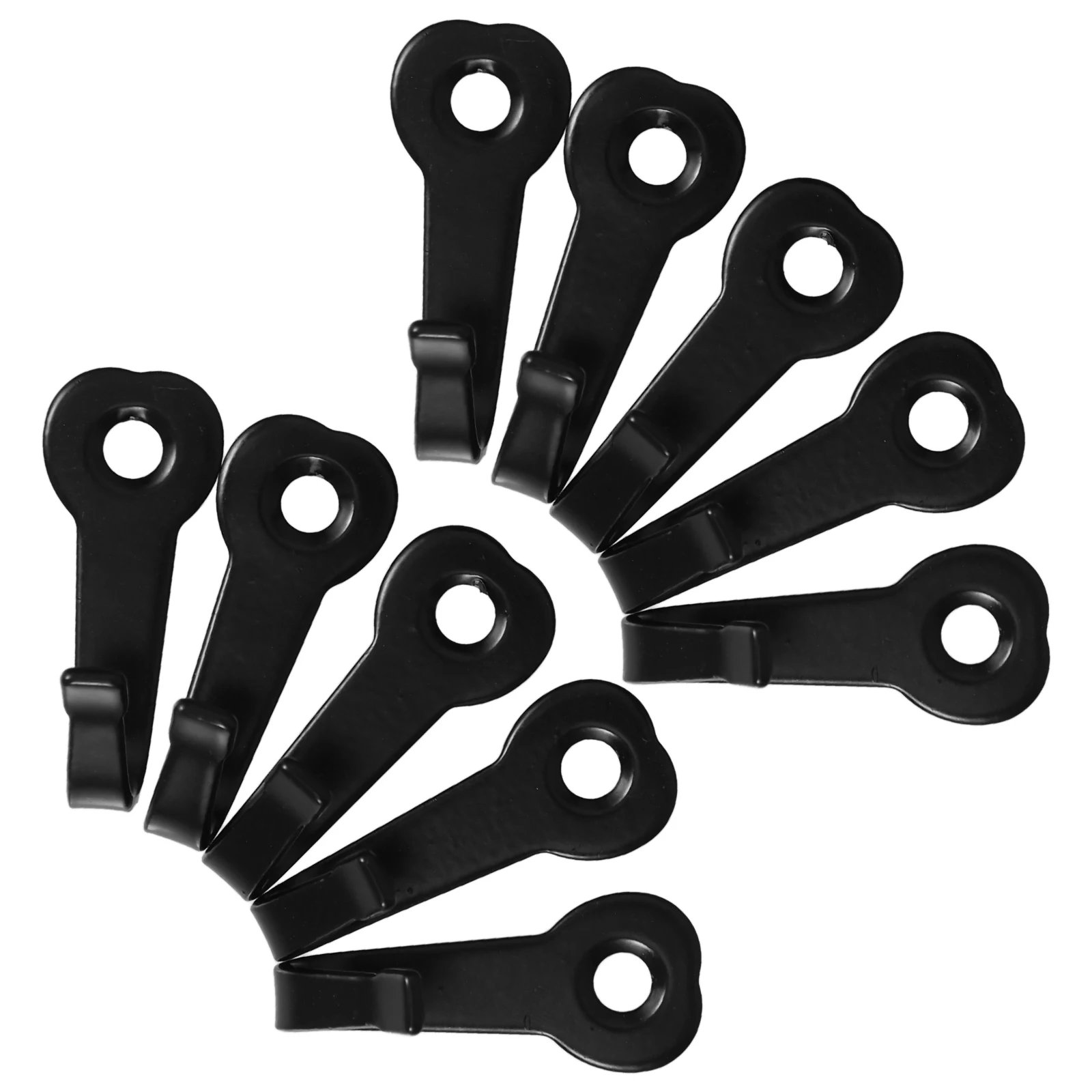 

10Pcs Wall Mounted Metal Hooks Heavy Duty Rust Resistant Hooks for Bathroom Kitchen Coat Bag Towel Hanging Storage