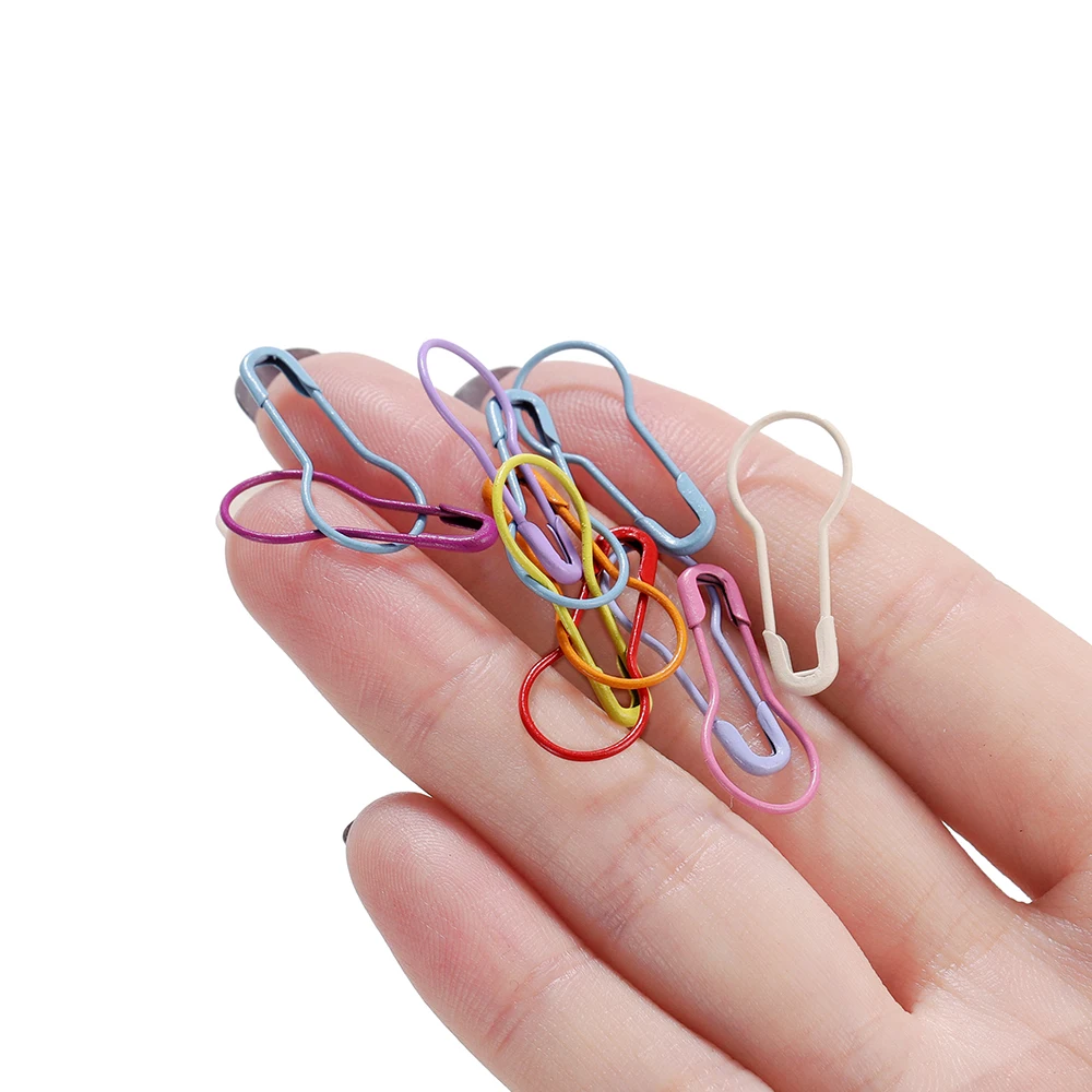 20/100pcs Colorful Knitting Crochet Locking Stitch Marker Hangtag Safety Pins DIY Sewing tools Needle Clip Crafts Accessories