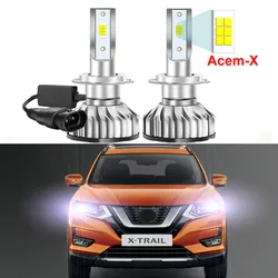 2Pcs Car LED Headlight Bulbs For Nissan X-Trail  XTrail X Trail T32 2014-2020 High Low Beam(Only fit original is halogen)