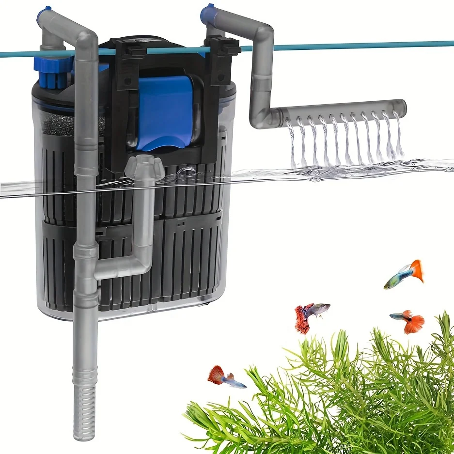 

Quiet Aquarium Filter With Low Noise Available In Stock Hangable Water Circulation Filter Includes Flexible Tubing And Fittings