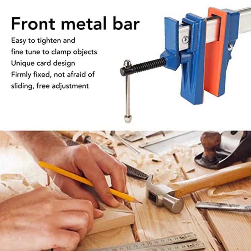 Alumínio Alloy Fixo Clip para Carpintaria, Horizontal e Vertical Fixture, 24 in