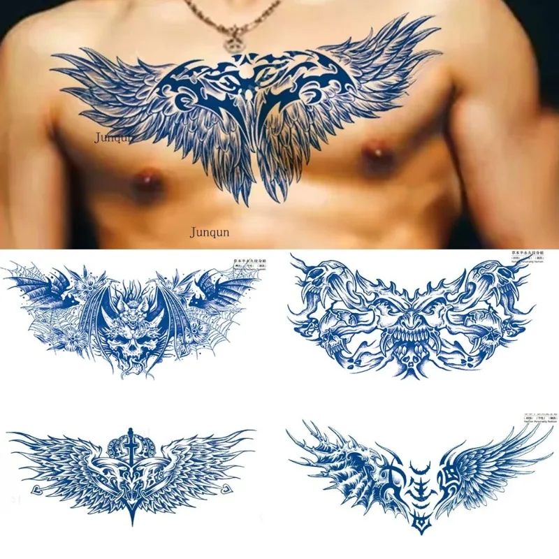 5Pcs Men Juice IInk Arm  Waterproof Temporary Tattoo Watertransfer Tattoos Waterproof Fake Tattoo Sleeve Sample