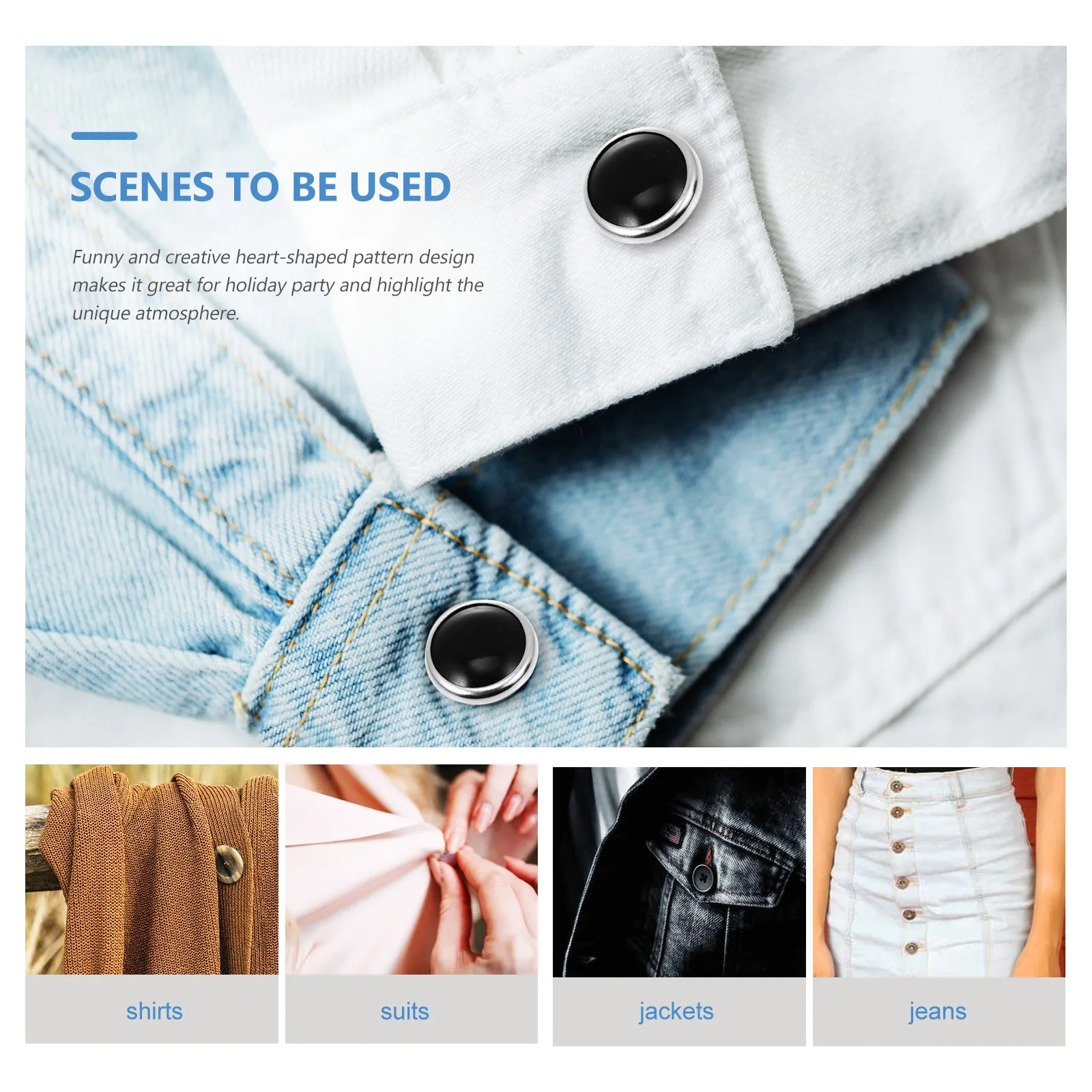 

50Sets Handmade Prong Buckle Kit Fine Workmanship Good Touch Feeling for Crafts Sewing Snap Buttons Kit Clothing Snap Fasteners