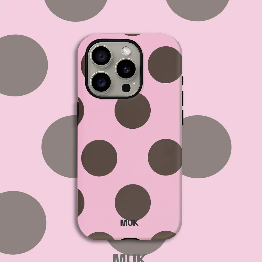 Colorful Polka Dot Pattern Phone Case for Samsung Galaxy S20 S23 S24 S25 26 FE Plus Ultra Edge 5G Luxury Double-layer Back Cover