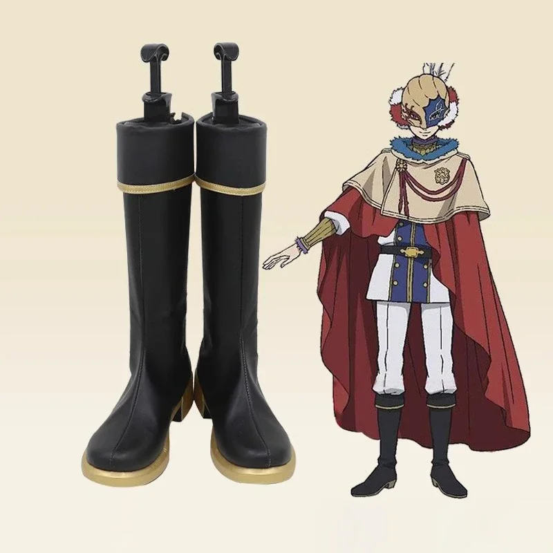 

Anime Black Clover William Vangeance Custom Made Cosplay Shoes Boots Halloween Costume Accessories Props Made