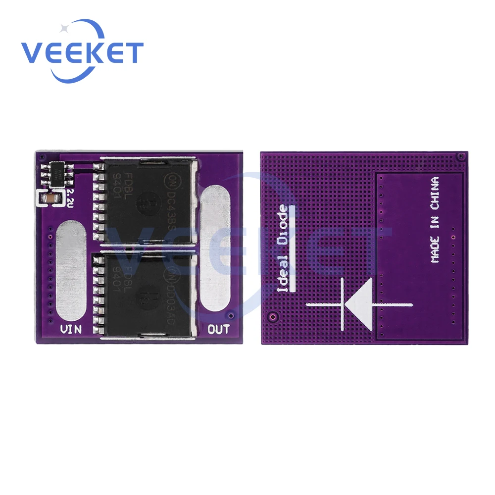 60A No Voltage Limit Ideal Diode Module Anti Backflooding Anti Reverse Connection Diode Two MOS No Ground Required