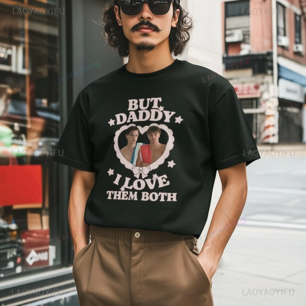 But Daddy I Love Them Both Vintage T-Shirt Team Conrad and Jeremiah Fisher Cotton Tee Summer I Turned Pretty Merch T Shirts