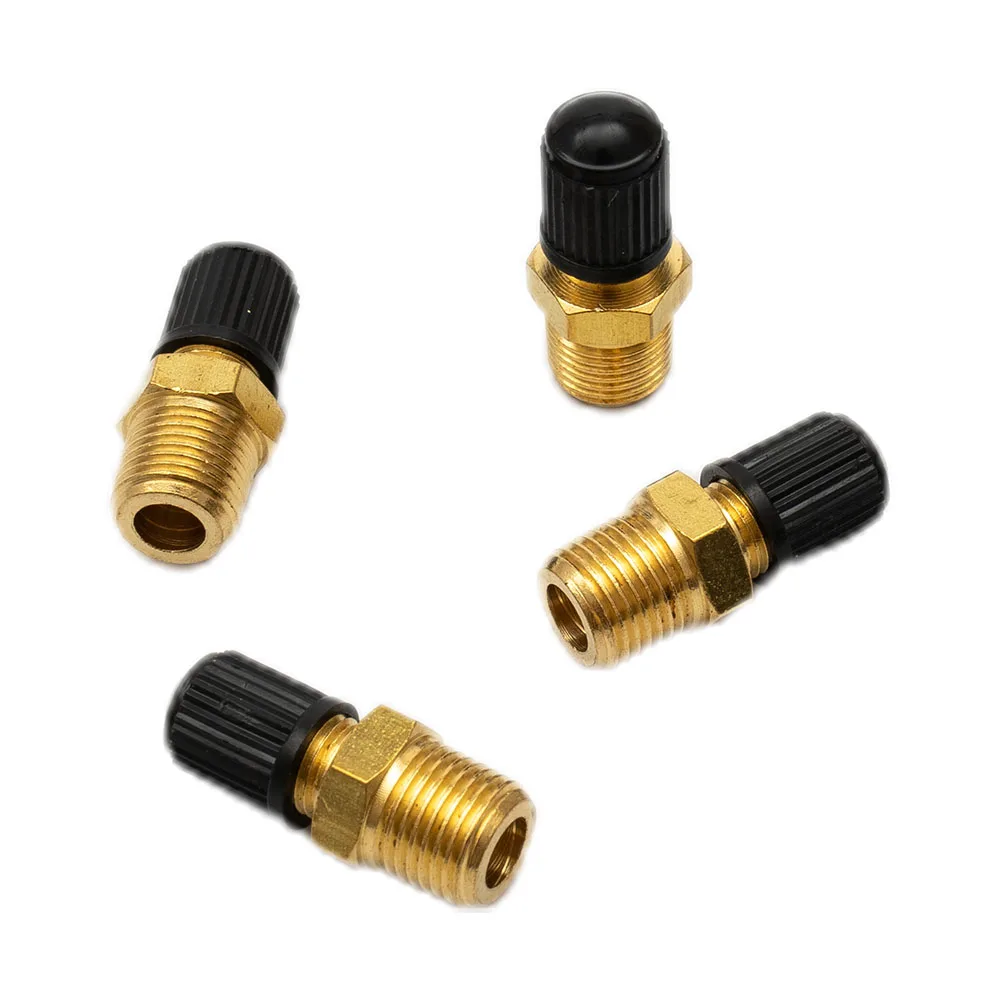 High Quality Tank Fill Valves 4Pcs Workshop 1/8 Inch NPT Accessories Brass Connectors Nickel Plated Replacement