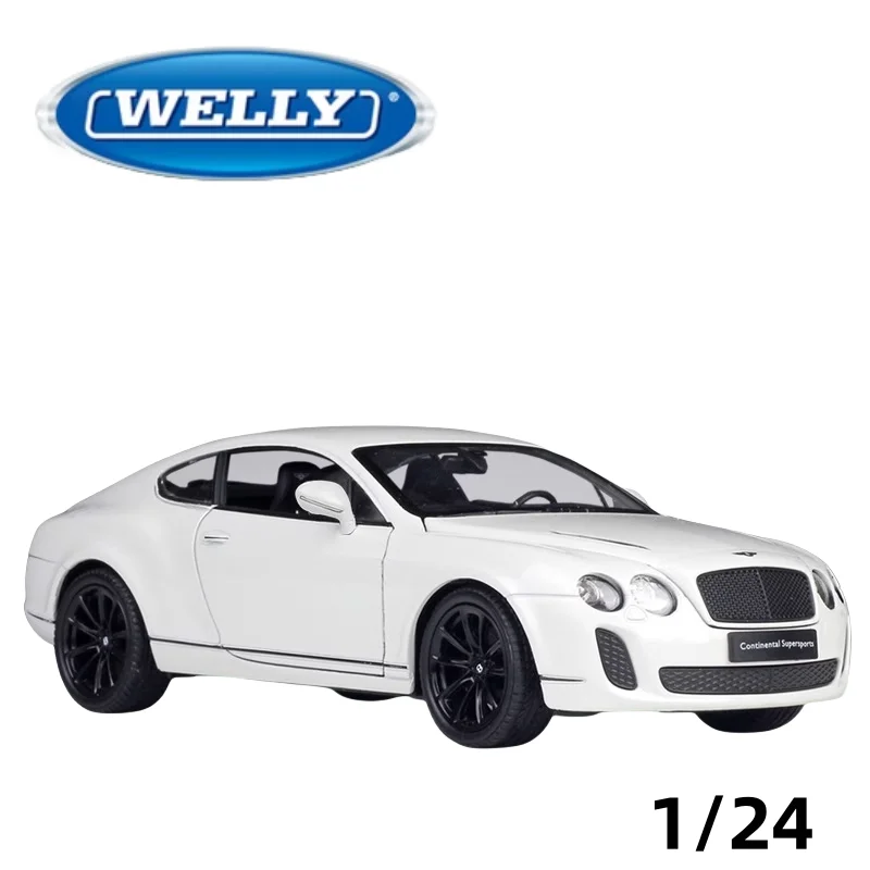 1:24 Bentley Continental Supersports diecast alloy model, children's collection of decorative toys, children's holiday gifts.