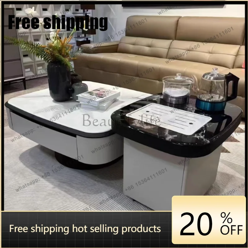 

xx Nordic Minimalist Coffee Table Modern Simple Mechanism Storage Side Table Standing Aesthetic Mesas Bajas Living Room Furnitur