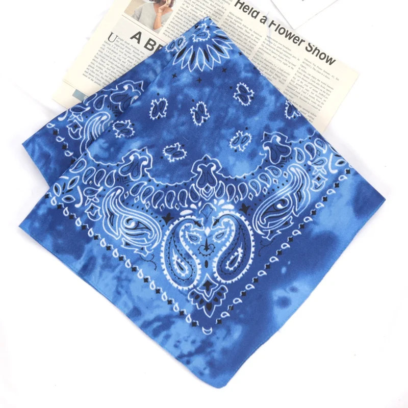 Modische Unisex-Bandana-Haarbänder für Erwachsene, Cowboy-Biker-Sport-Kopfbedeckung, Handgelenk-Haarwickel, einseitiger Kopfwickel, Schal, Paisley-Muster – Detail 11