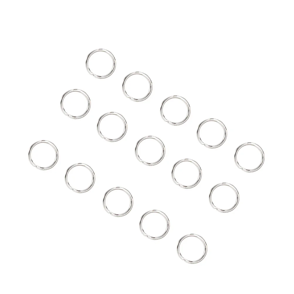 200 Pcs Supplies for Jewelry Jump Rings Stainless Steel Connector Creation Making Key Chain Circle Split Open Bulk Heavy