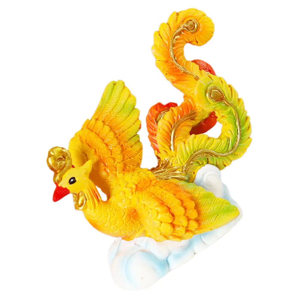 

Mini Animal Cupcake Ornament Resin Phoenix Statue Micro Landscape Cake Decoration Baking Supplies Birthday Party New Year