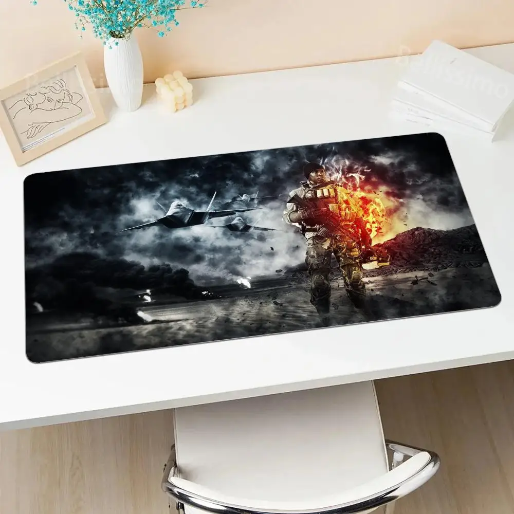 B_battlefield Large Natural Rubber Game Mouse Pad Computer Mousepad PC Gamer Mouse Mat Laptop Mausepad Mouse Carpet Keyboard Mat