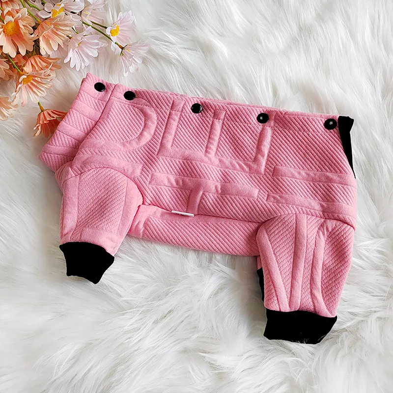 Spring Autumn Dog Clothes Jumpsuit Pet Outfit Puppy Dog Rompers Yorkie Pomeranian Shih Tzu Bichon Poodle Schnauzer Dog Clothing