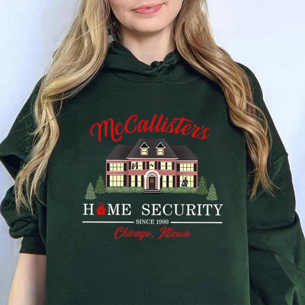 

Толстовка с капюшоном «Один дома» McCallister's Home Security, забавная рубашка с рождественским фильмом, Рождественские толстовки с капюшоном Кевина Маккалистера, подарки