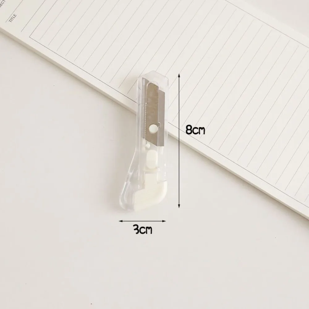 Durable Mini Box Cutter Retractable Non-Slip Blades Letter Opener Handmade Cutter Supplies Stationary