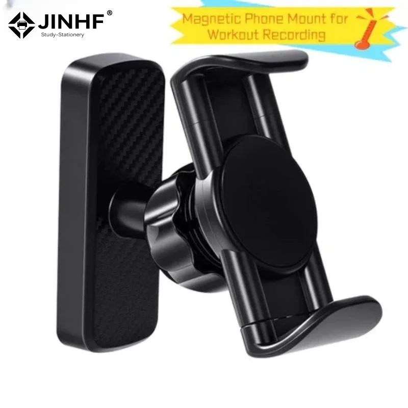 Magnetic Phone Holder For Gym 360° Rotatable Magnetic Phone Holder For Workout Recording Lazy Person Magnetic Phone Stand
