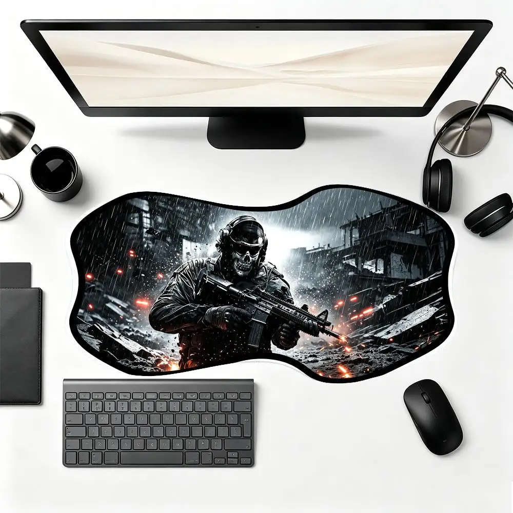 Large Size Playmat Modern War Battlefield Scene Mousepad Supports Precise Move For Intense Gaming And Laptop Work