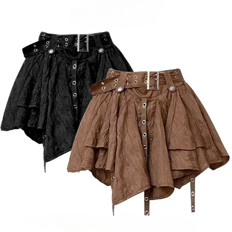 High Waist and Thin Skirt for Women's Summer Korean Version of The New Retro Ballet Style Irregular Design Hem Streamer Skirt