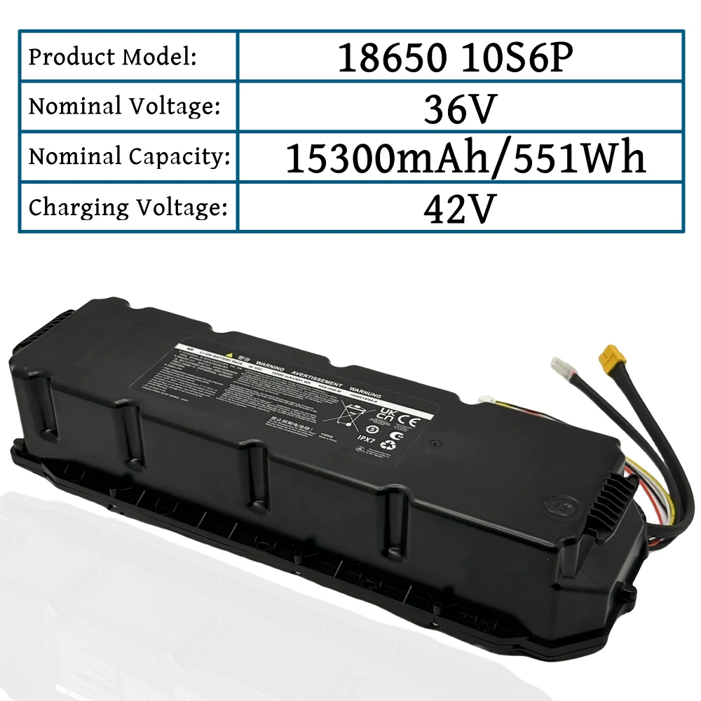 High Quality Original 10S6P Li-ion Battery Pack 36V 15.3Ah For Xiaomi Ninebot G30 MAX No. 9 Electric Scooter Special Battery