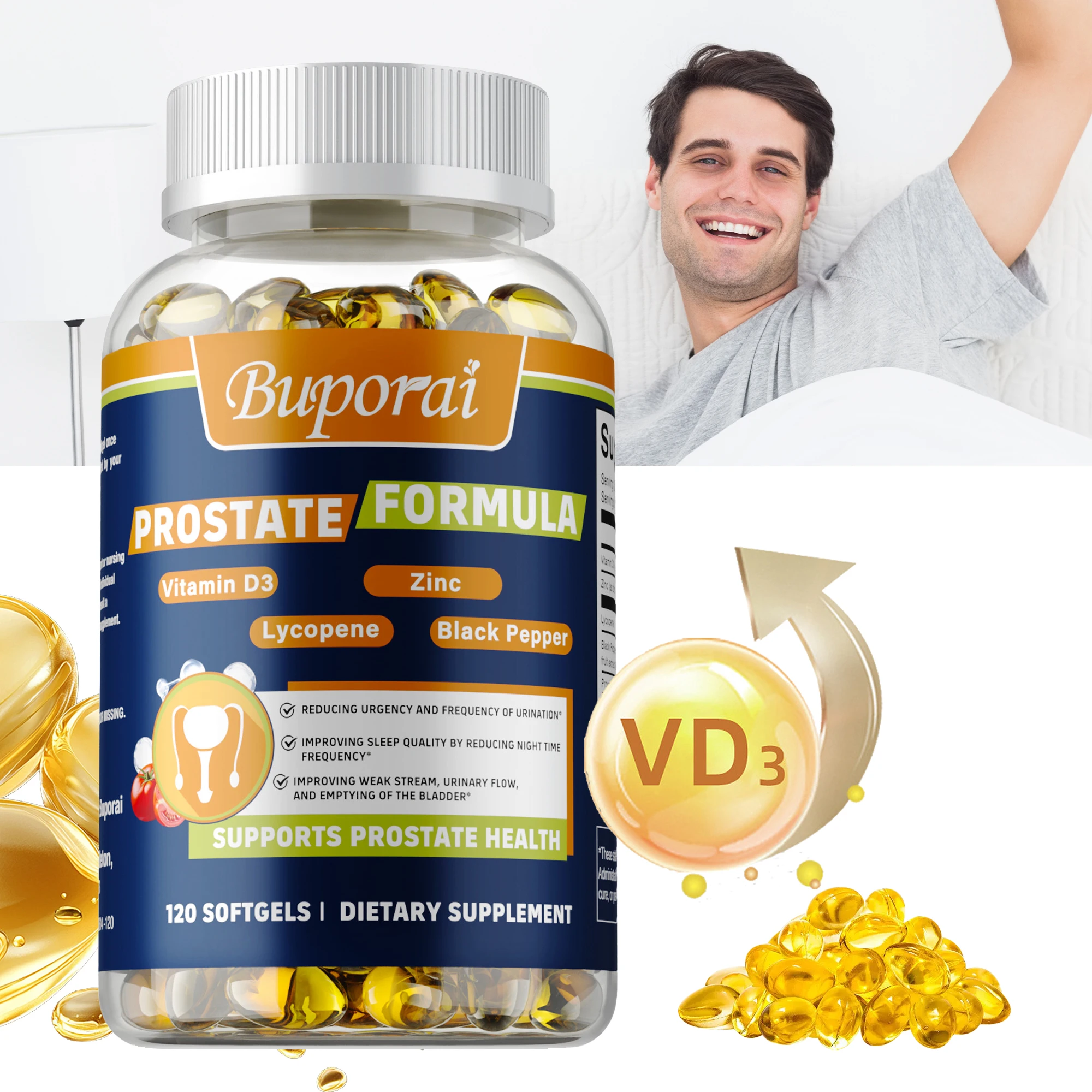 

Prostate Formula - For Men with Prostate Discomfort, Reduces Discomfort, Promote Urinary Tract Health, Improving Sleep Quality
