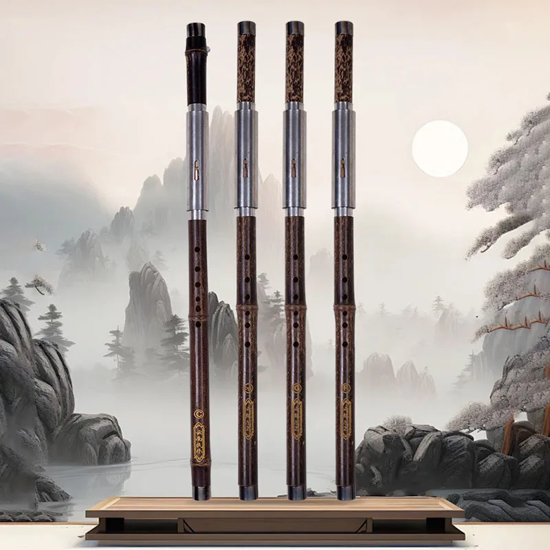 Student Practice Bawu Handmade Purple Bamboo Transverse Flute Beginner Portable Playing Bawu Professions Musical Instruments