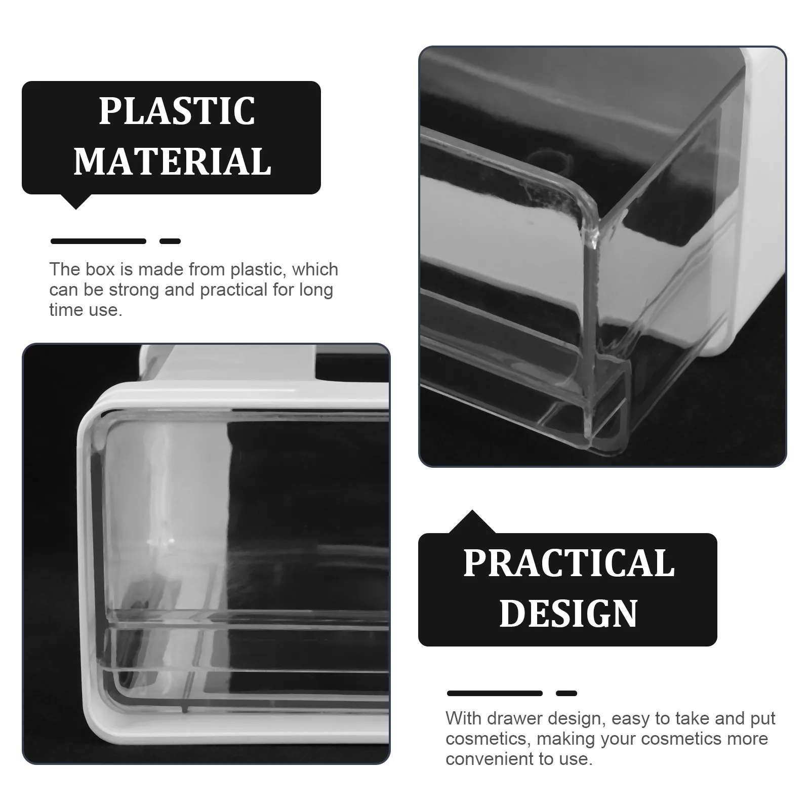 

Under Desk Storage Box Large Capacity Plastic Drawer Organizer For Desk Stationery Home Office Kitchen Desktop Clutter