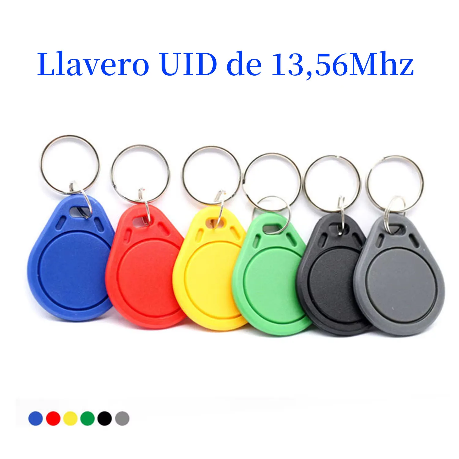 Llavero regrabable UID, Chip inteligente RFID, ficha clonada, 13,56 Mhz IC, etiqueta mágica cambiable, insignia de copia 1K S50, anillo programador NFC