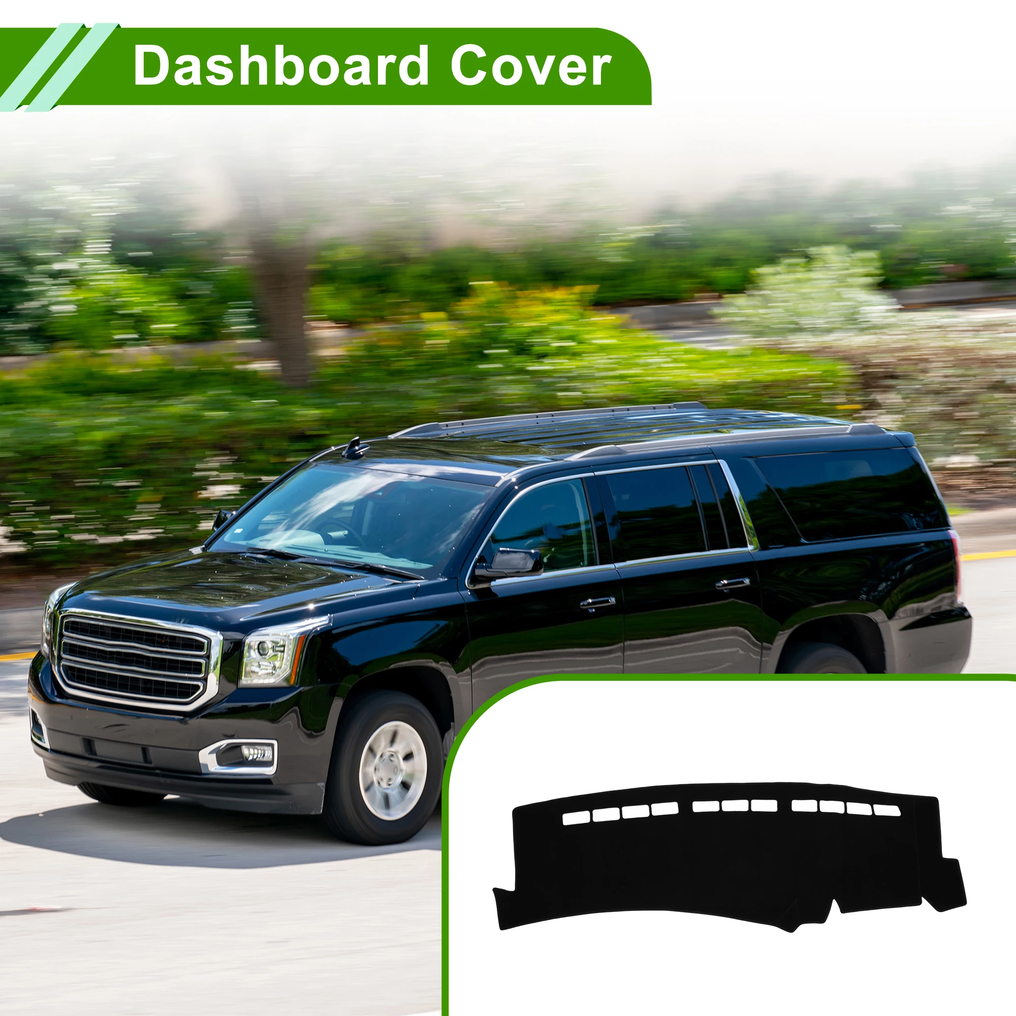 

Накладка на приборную панель UXCELL для GMC Yukon XL 2000-2006, черная, 1 шт.