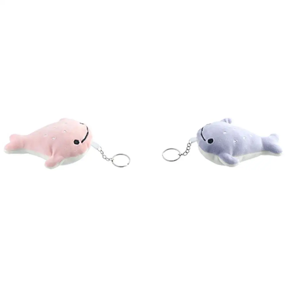 Porte-clés baleine en peluche de dessin animé pour enfants, joli animal, moelleux, beurre, ins, doux, peluche, pendentif, jouets