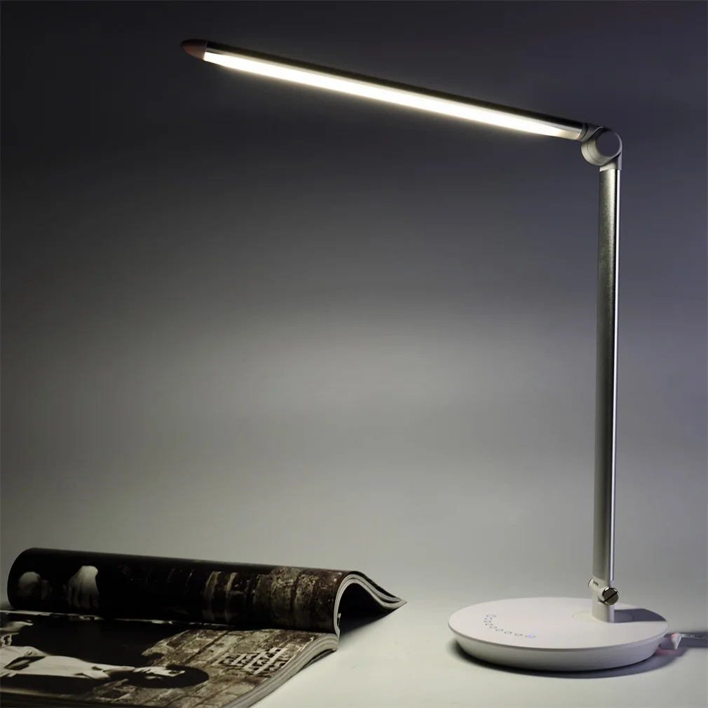 

Foldable Led Desk Table Lamp Touch Switch 7 Level Brightness Dimming Light With Highly Sensitive Touch Dimmer