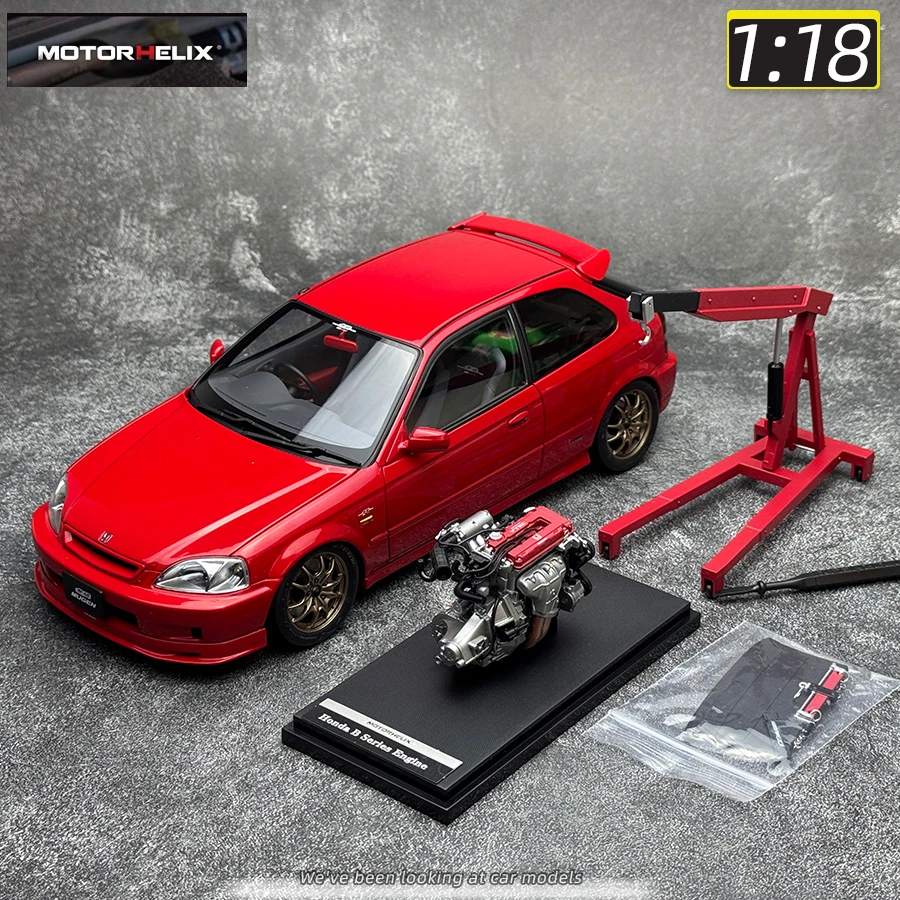 電動ヘリックス-Mh 1:18、ホンダシビックタイプer ek9、カーモデル