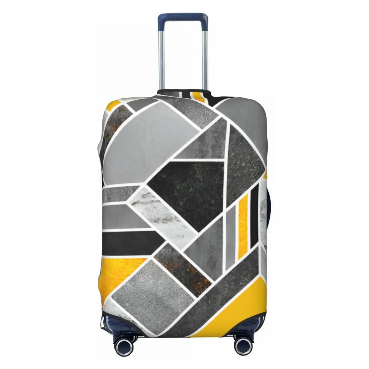 

Custom Abstract Geometric Lines Luggage Cover Protector Cute Travel Suitcase Protective Cover for 18-32 Inch