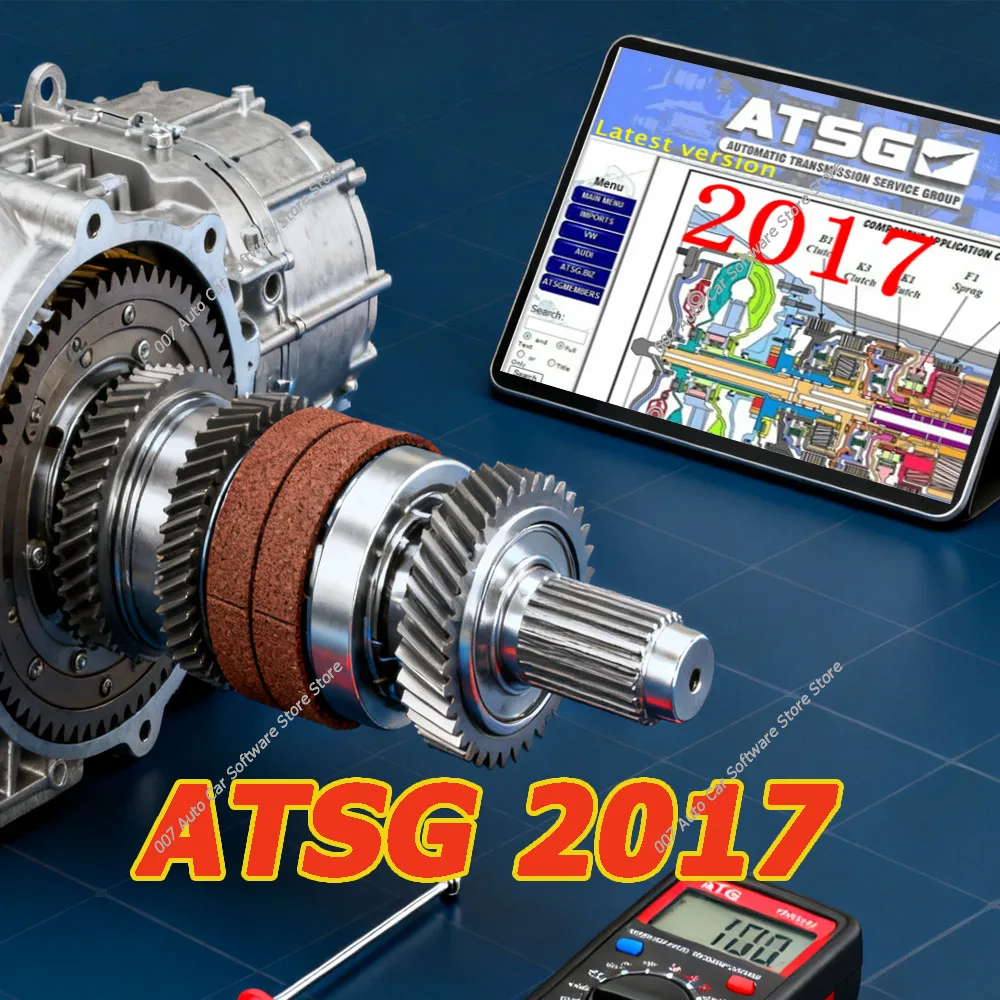 برنامج ATSG 2017 لخدمة ناقل الحركة الأوتوماتيكية مجموعة إصلاح التشخيص اليدوي وحدة أدوات السيارات كشف الفشل