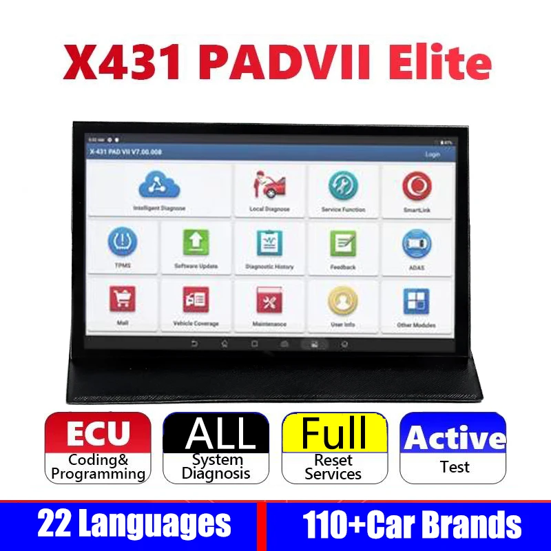 

Automotive Diagnostic Tool J2534 X431 PADVII OBD Elite Smart link Car Scanner Online Programming ECU Coding