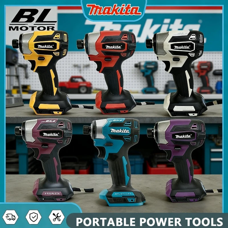 

Бесщеточный ударный гайковерт Makita DTD173 18V LXT, 180 Н·м, для дерева, с режимом T, аккумуляторный электроинструмент