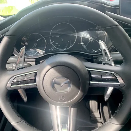 Imagen 2 del producto LS AUTO-extensión de palanca de cambios para volante de coche, de aluminio, para Mazda 3 Axela CX-30 2020, accesorios para automóvil, estilo de coche