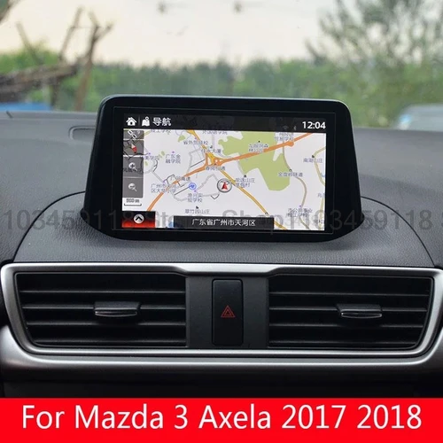 Imagen 2 del producto Protector de pantalla de vidrio templado para coche, película de pantalla de navegación GPS, interior, antiarañazos, para Mazda 3 Axela 2017 2018