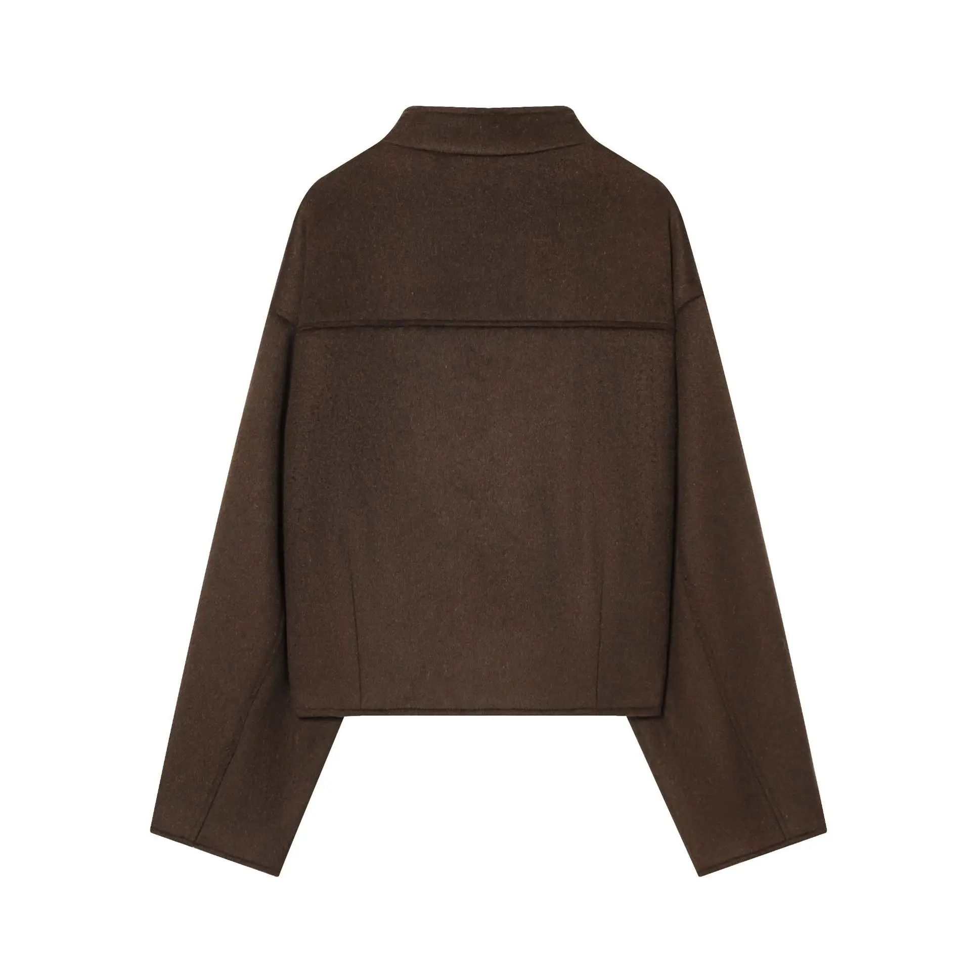 Women's long-sleeved double-breasted soft jacket   OTWS