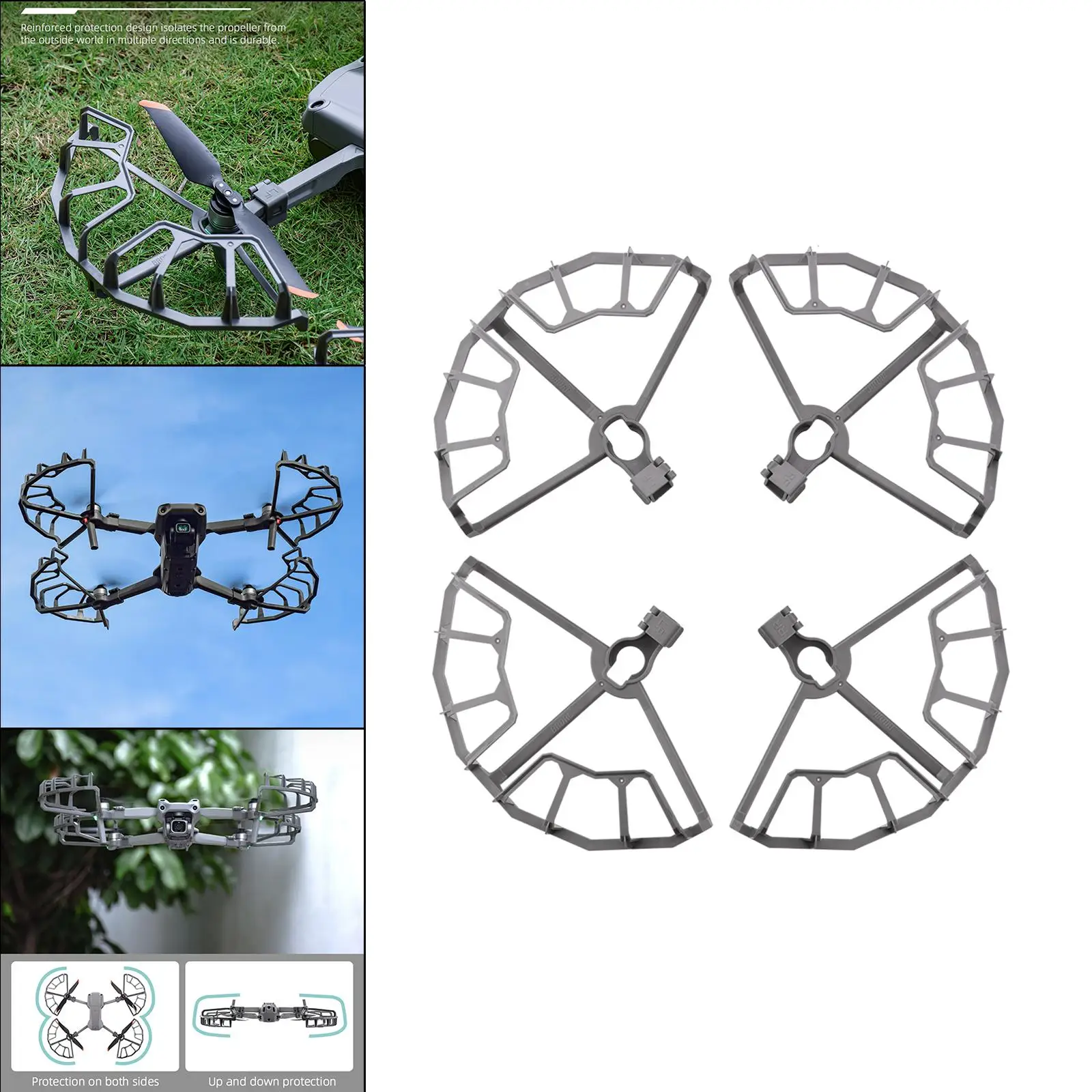 4 piezas protector de hélice cubierta de hoja parachoques Prop a prueba de arañazos para