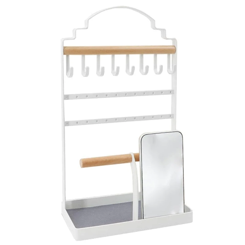 

Jewelry Necklace Display Jewelry Tower Storage Rack with Storage Tray