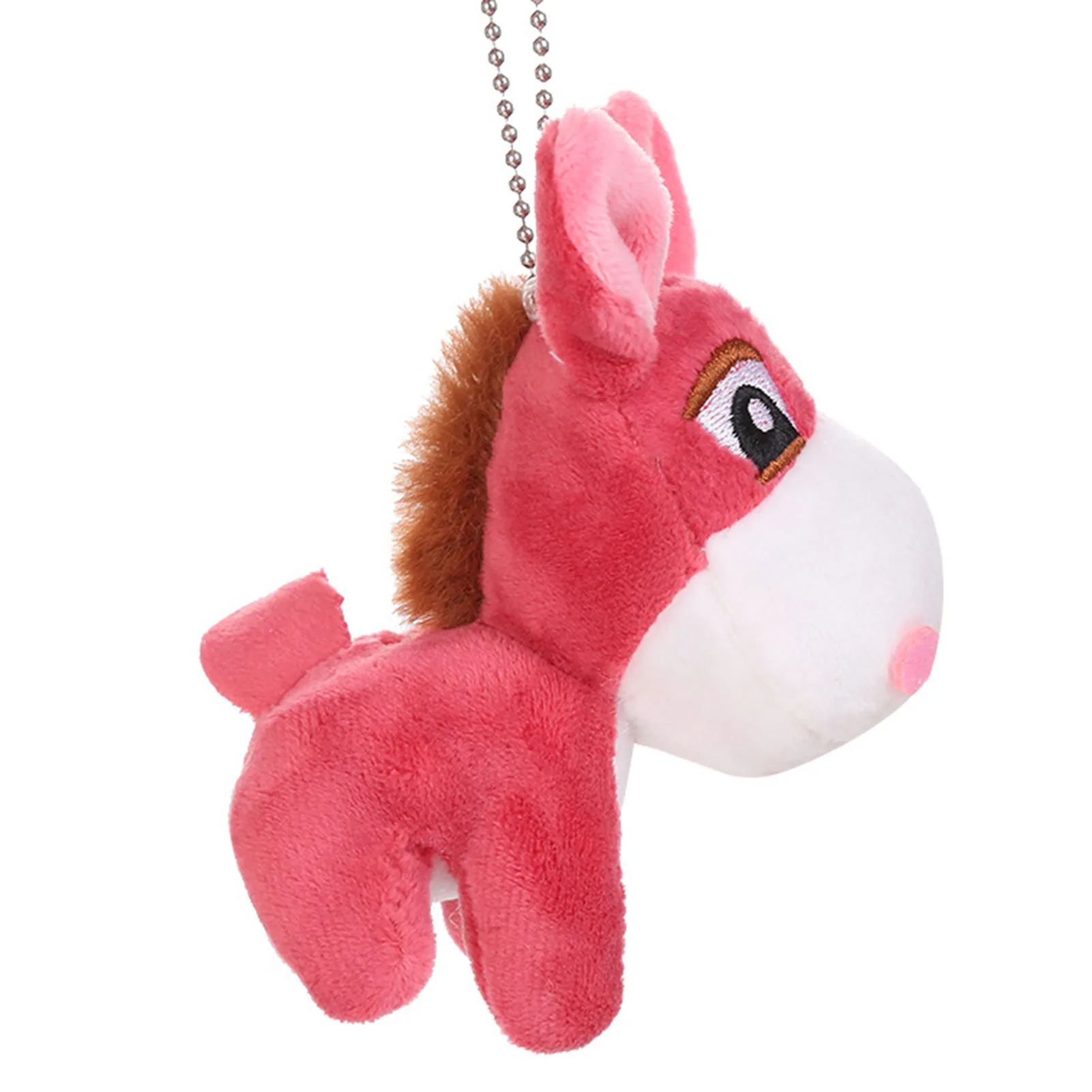 Cute Little Donkey Keychain Hanging Soft Cartoon Plush Doll Pendant Toy For Backpack Car Decoration Children’S Day Best Gift