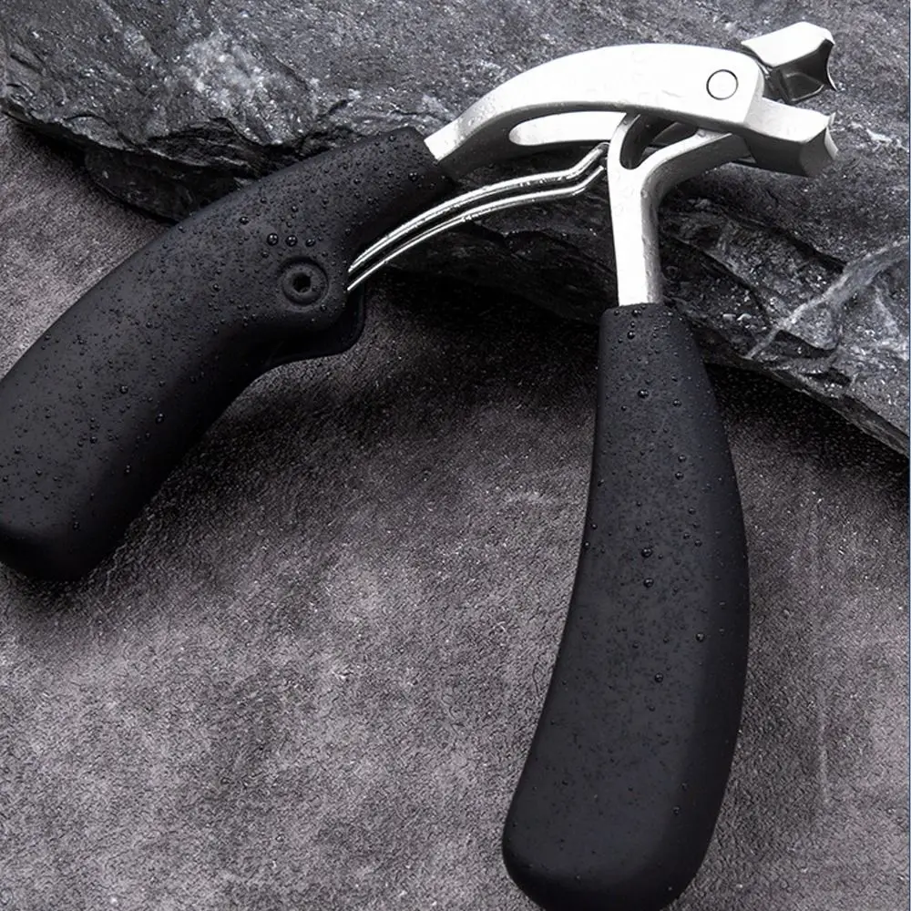 Langlebiger, gebogener Nagelknipser mit großer Öffnung, Anti-Spritz-Aufbewahrung, Nagel-Fingernagel-Trimmer, dicke Zehennägel, tragbare Nagelwerkzeuge