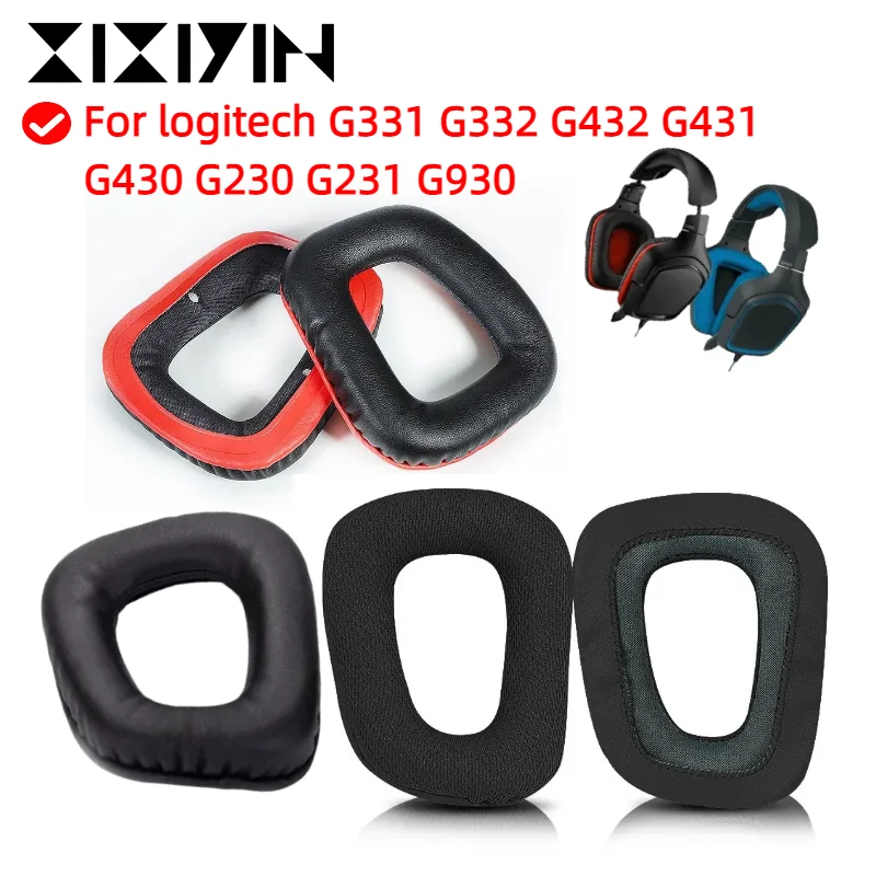 

Ear pads for logitech G331 G332 G432 G431 G430 G230 G231 G930 Headphones Replacement Ear pillows Ear cushions headband rubber
