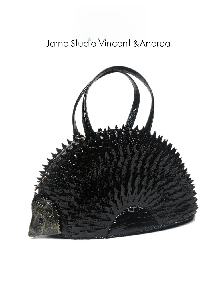 

Cool Unique Hedgehog Design Crossbody Bag Street Style Trendy Unisex Handbag Creative Personality Spicy Girl Badass Sister