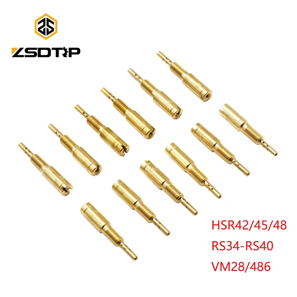 ZSDTRP 12 pz Sub-iniettori Getti Pilot a getto di minimo Getto lento per carburatore Mikuni HS40 HSR42/45/48 RS34-RS40 TM33 TM36 TM40 VM28/486