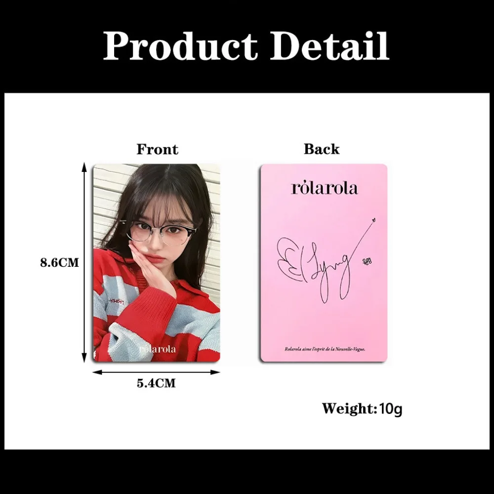 Kpop Korean Idol IVE Wonyoung Rolarola Endorses Little Card 4.0 Personal Solo High-definition Photo Cards Fans Collection Gift