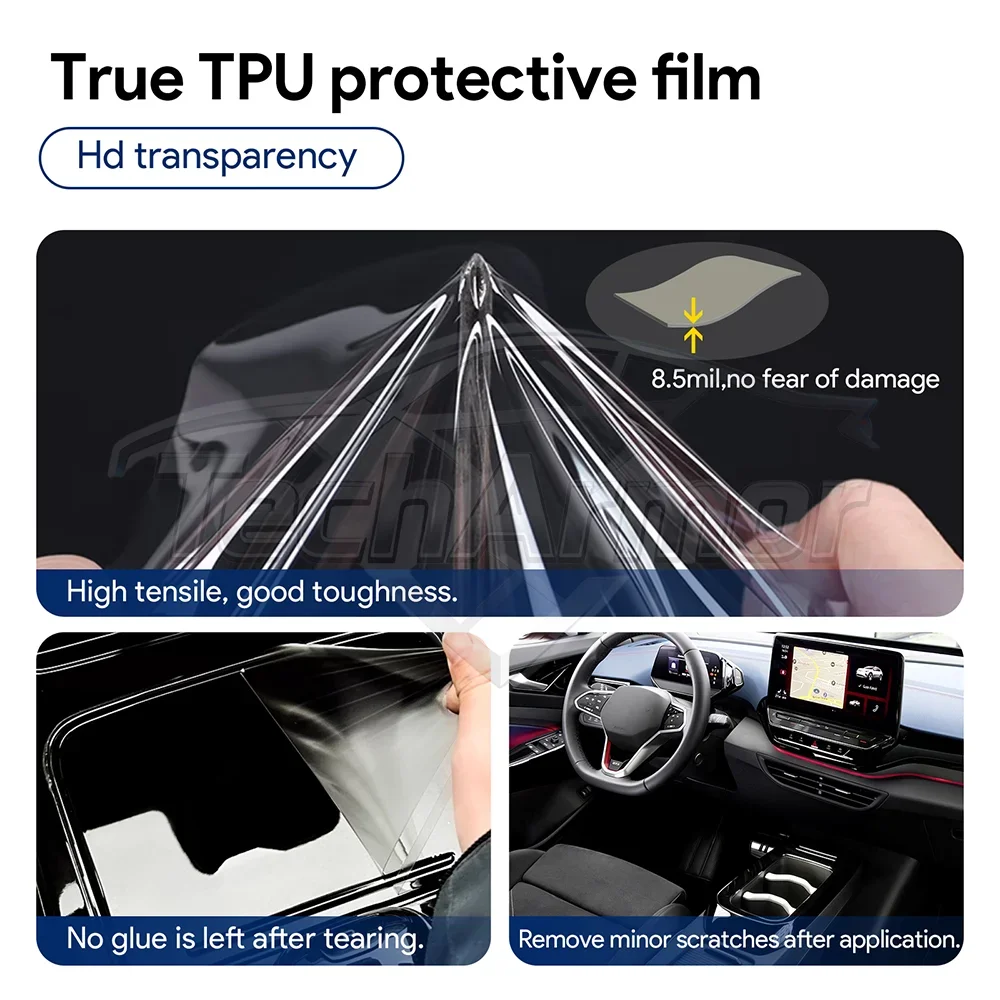 For Chery Omoda A5 C5 E5 Arrizo 8 Tiggo 8 Pro 2022 2023 2024 Invisible Interior TPU Film Navigation Screen Protector